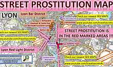 Европске девојке и тинејџерке проститутке деле тренутак у Лиону, Француска