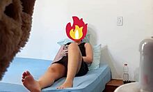 Cum-hungry amateur gets off on hidden camera