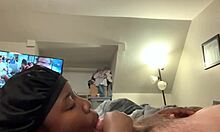 Titty fuck and pussy fucking with a black whore