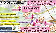 Genç ve fahişe sahneleri içeren Rio de Janeiro'nun seks haritası