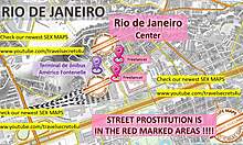 Секс карта на Рио де Жанейро със сцени на тийнейджъри и проститутки