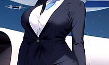 空中服务员Hentai合集:胸部和屁股的终极收藏